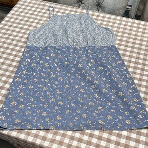 American Eagle Outfitters Blue Patterned Dress